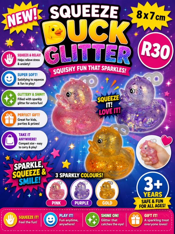 Squeeze Duck Glitter