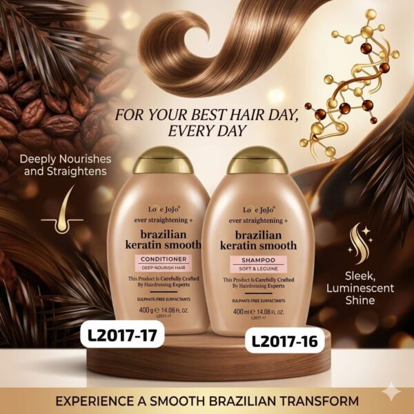 Brazilian Keratin Smooth Shampoo & Conditioner Set