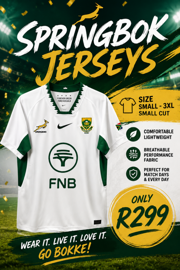Springbok Jersey White