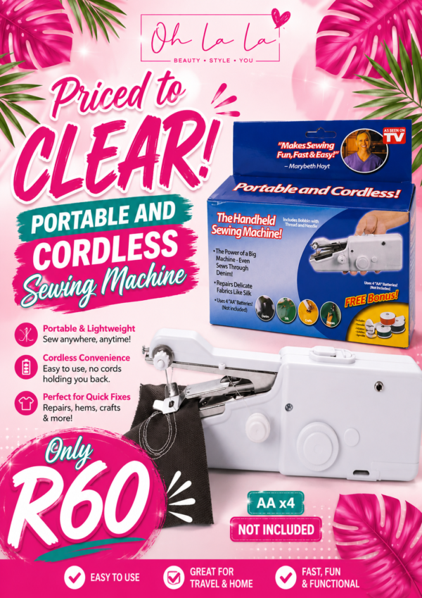 Portable & Cordless Sewing machine