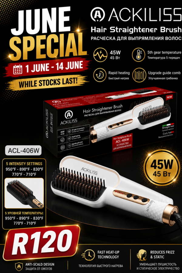 Hairstraightener Brush
