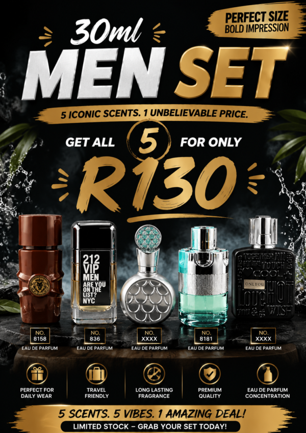 30ml Men Set (5 x 30ml)